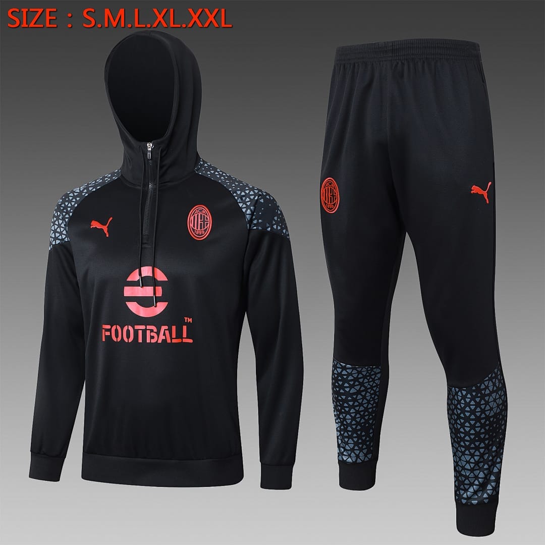 AC Milan 23/24 Sudadera · Negro