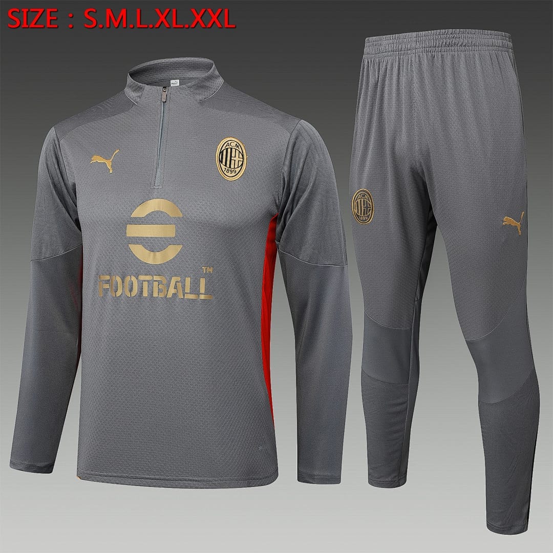 AC Milan 24/25 Sudadera · Gris