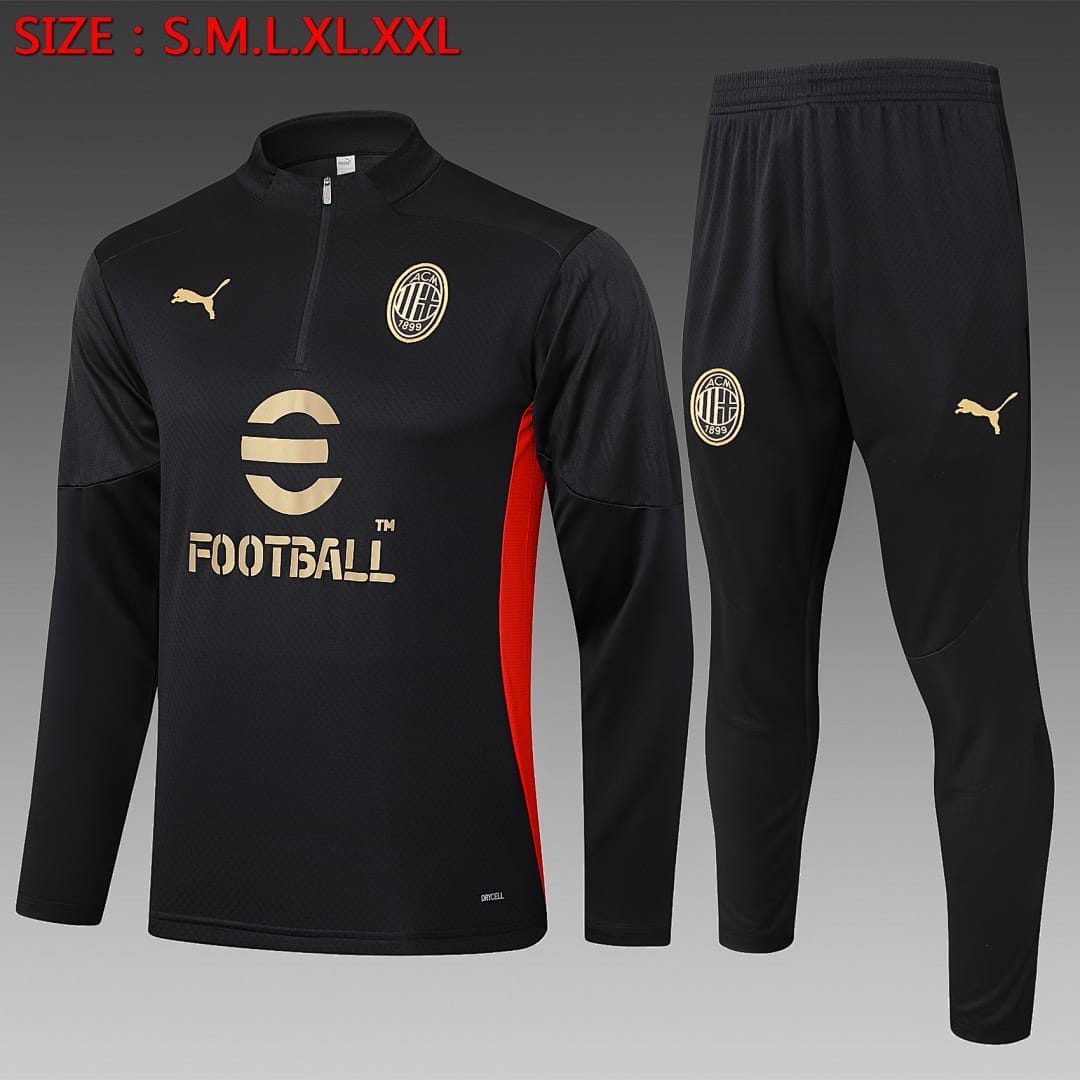 AC Milan 24/25 Sudadera · Negro