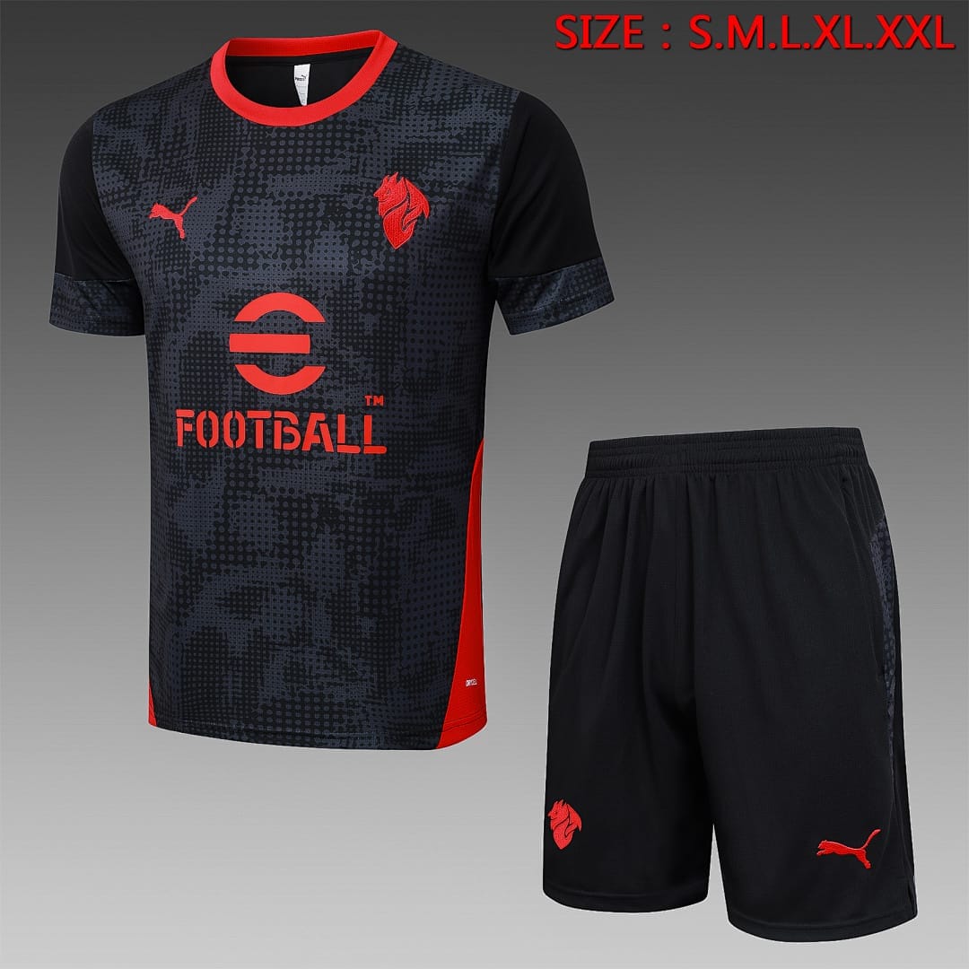AC Milan 25/26 Camiseta Entrenamiento · Negro