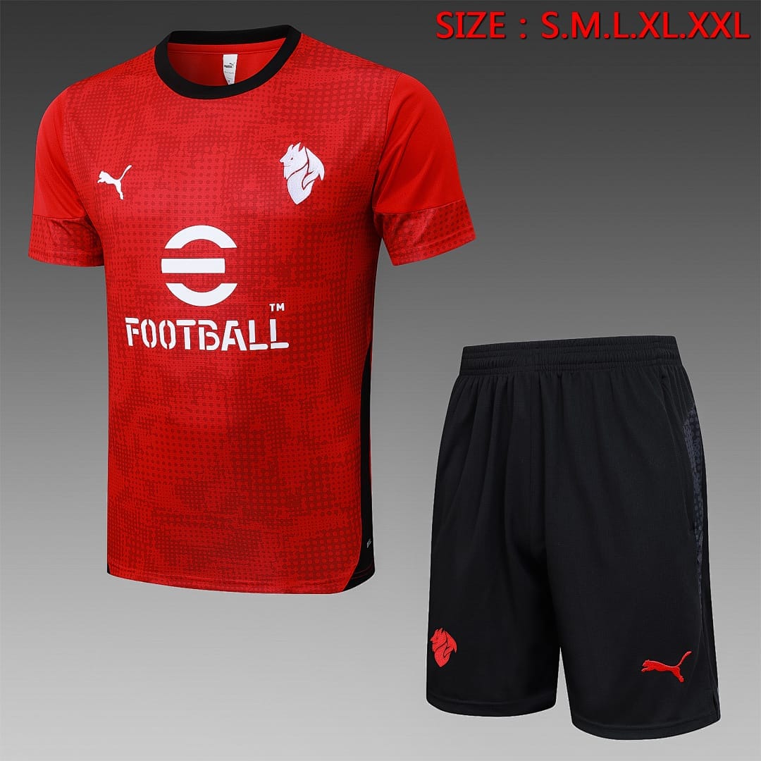 AC Milan 25/26 Camiseta Entrenamiento · Rojo