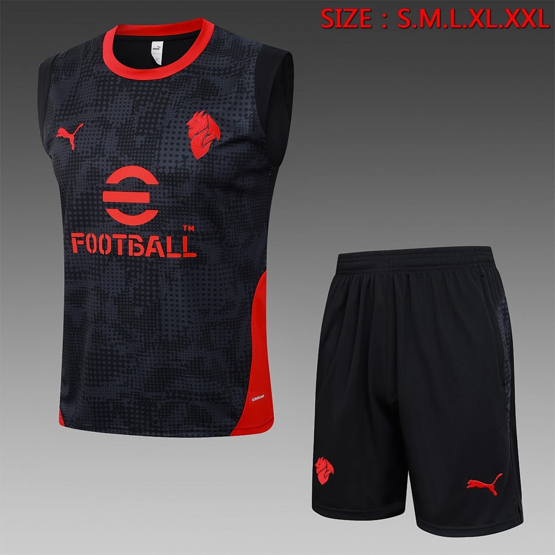 AC Milan 25/26 Chaleco · Negro