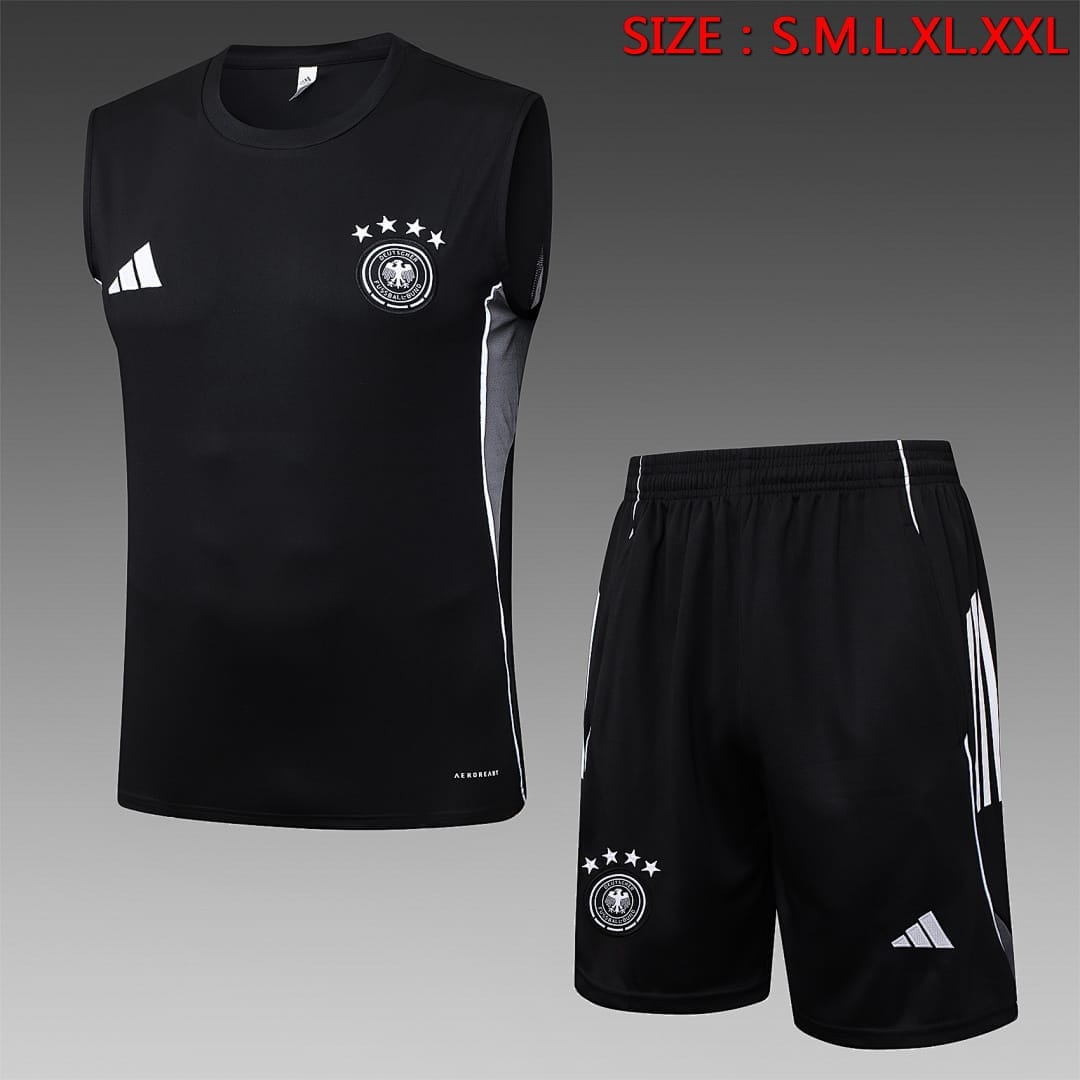 Alemania 25/26 Chaleco · Negro
