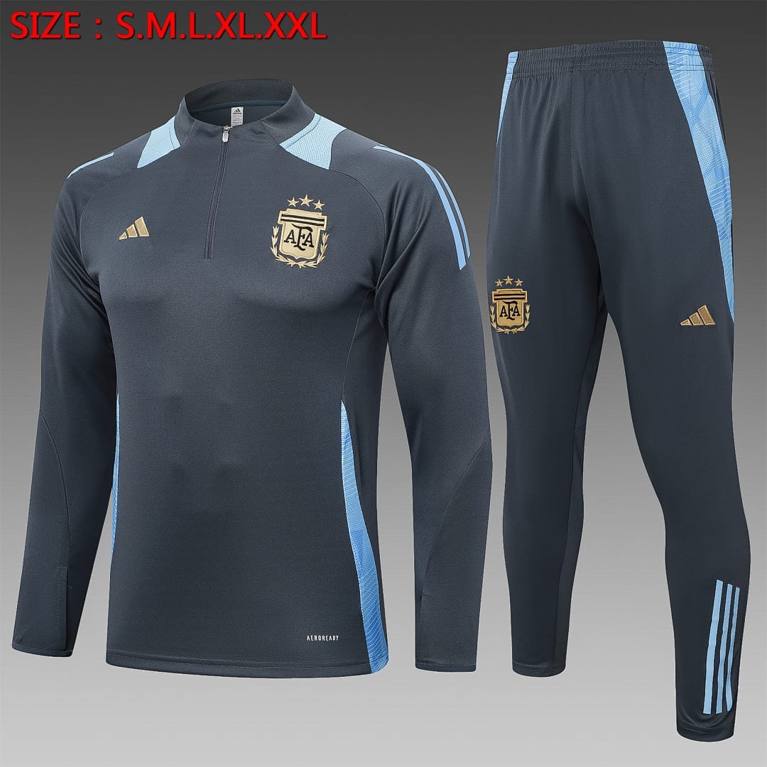 Argentina 24/25 Sudadera · Gris Oscuro