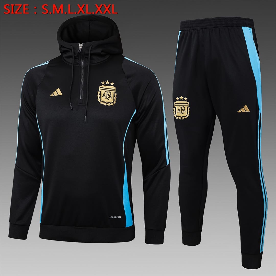 Argentina 24/25 Sudadera · Negro