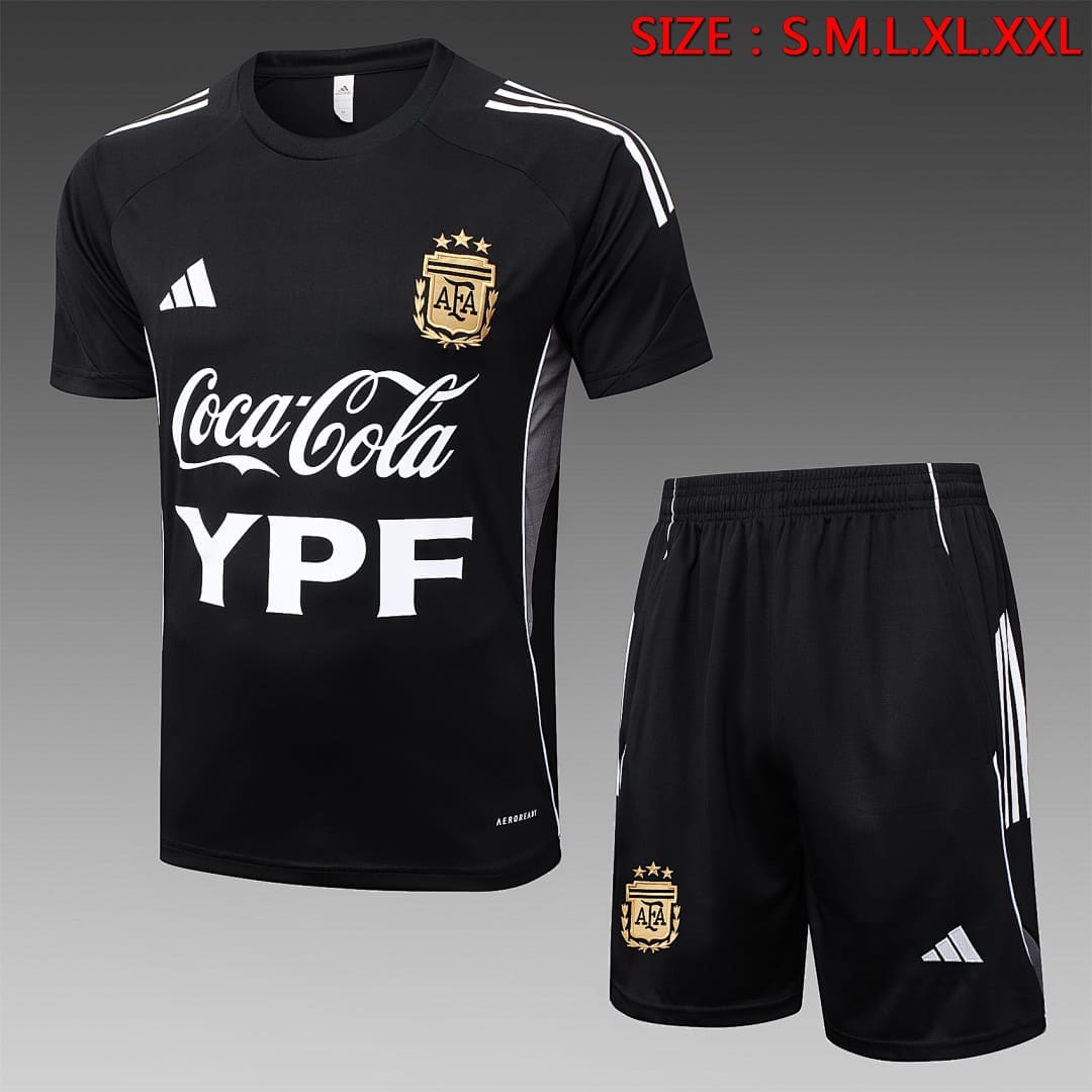 Argentina 25/26 Camiseta Entrenamiento · Negro