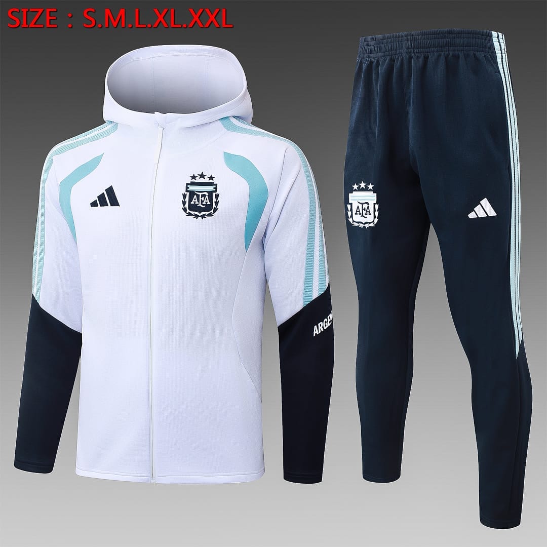 Argentina 26/27 Chaqueta con Capucha · Blanco