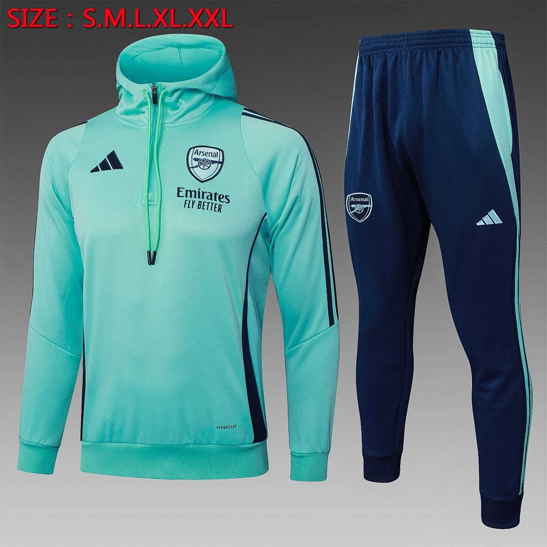 Arsenal 24/25 Sudadera · Verde Claro