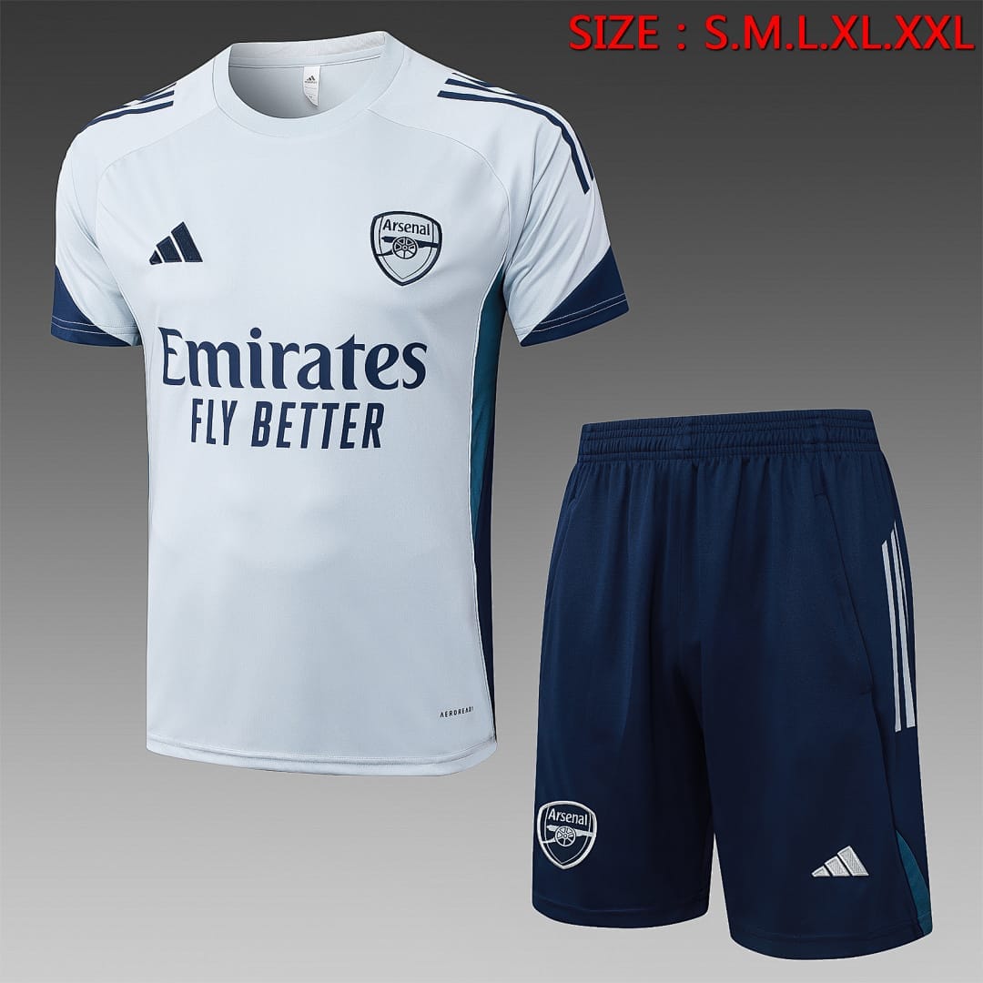 Arsenal 25/26 Camiseta Entrenamiento · Gris Claro