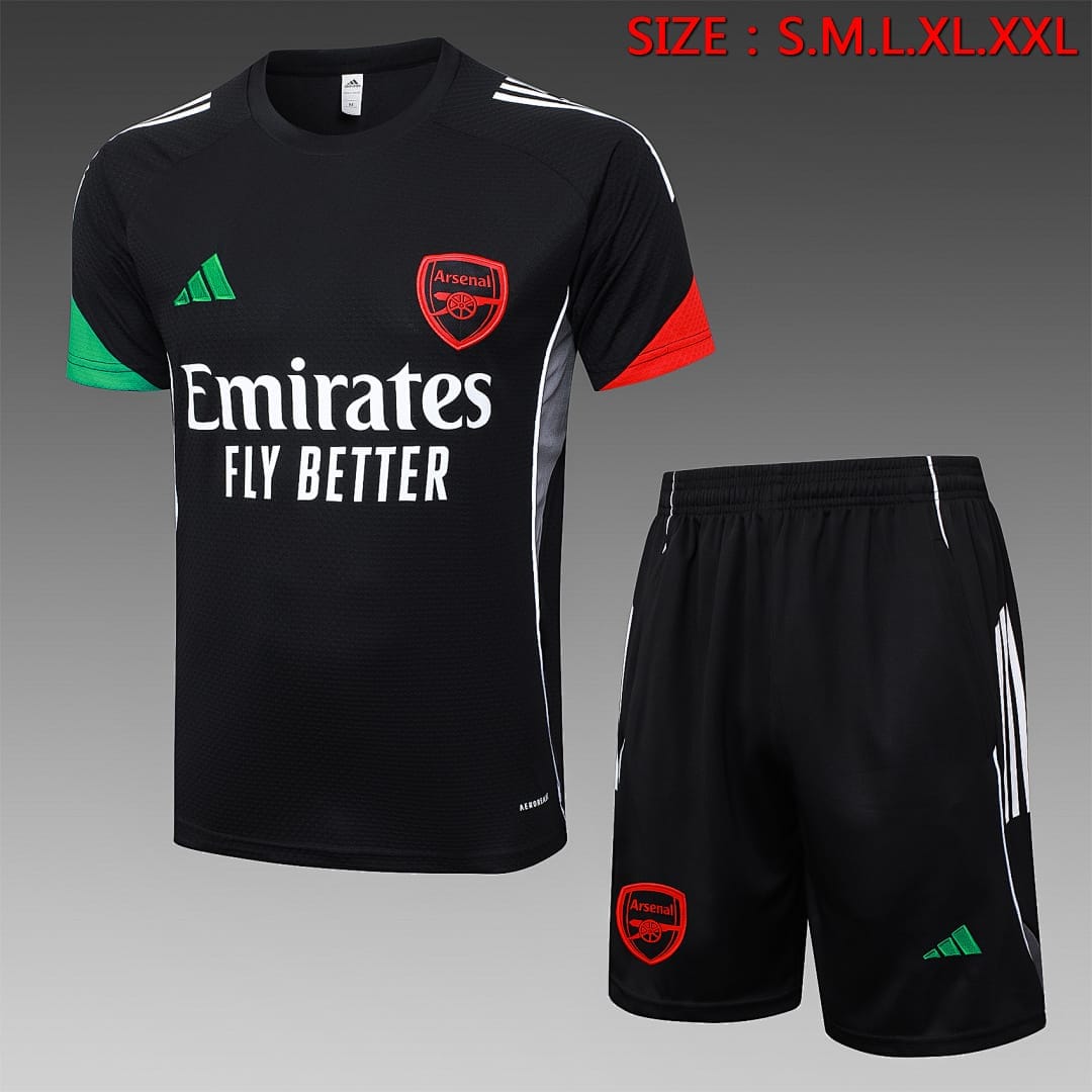 Arsenal 25/26 Camiseta Entrenamiento · Negro