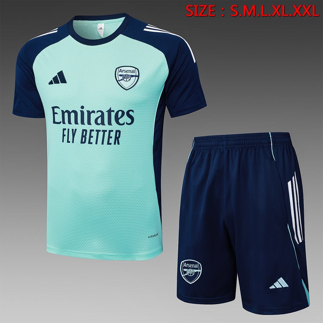 Arsenal 25/26 Camiseta Entrenamiento · Verde Claro