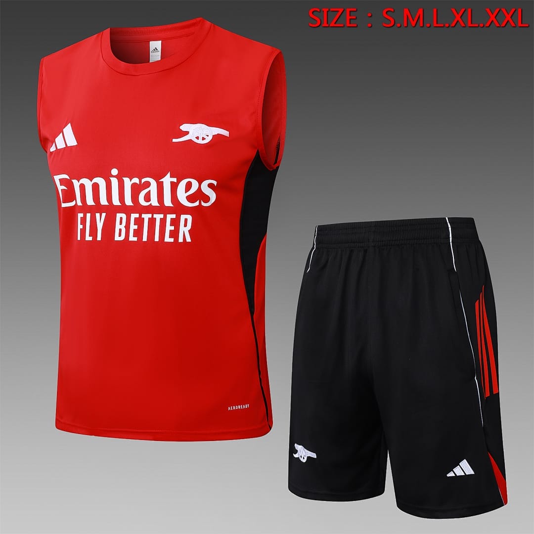 Arsenal 25/26 Chaleco · Rojo