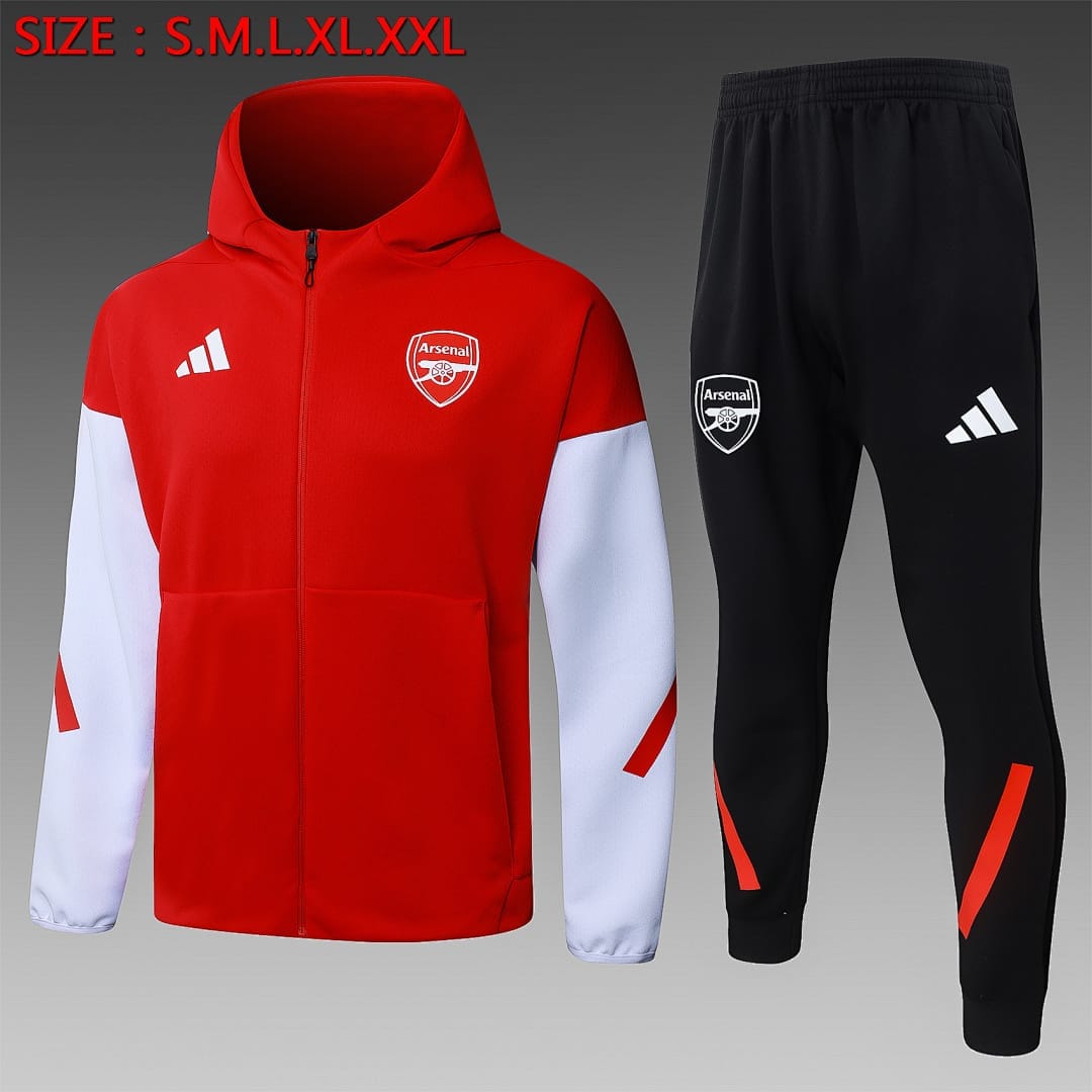 Arsenal 25/26 Chaqueta con Capucha · Rojo