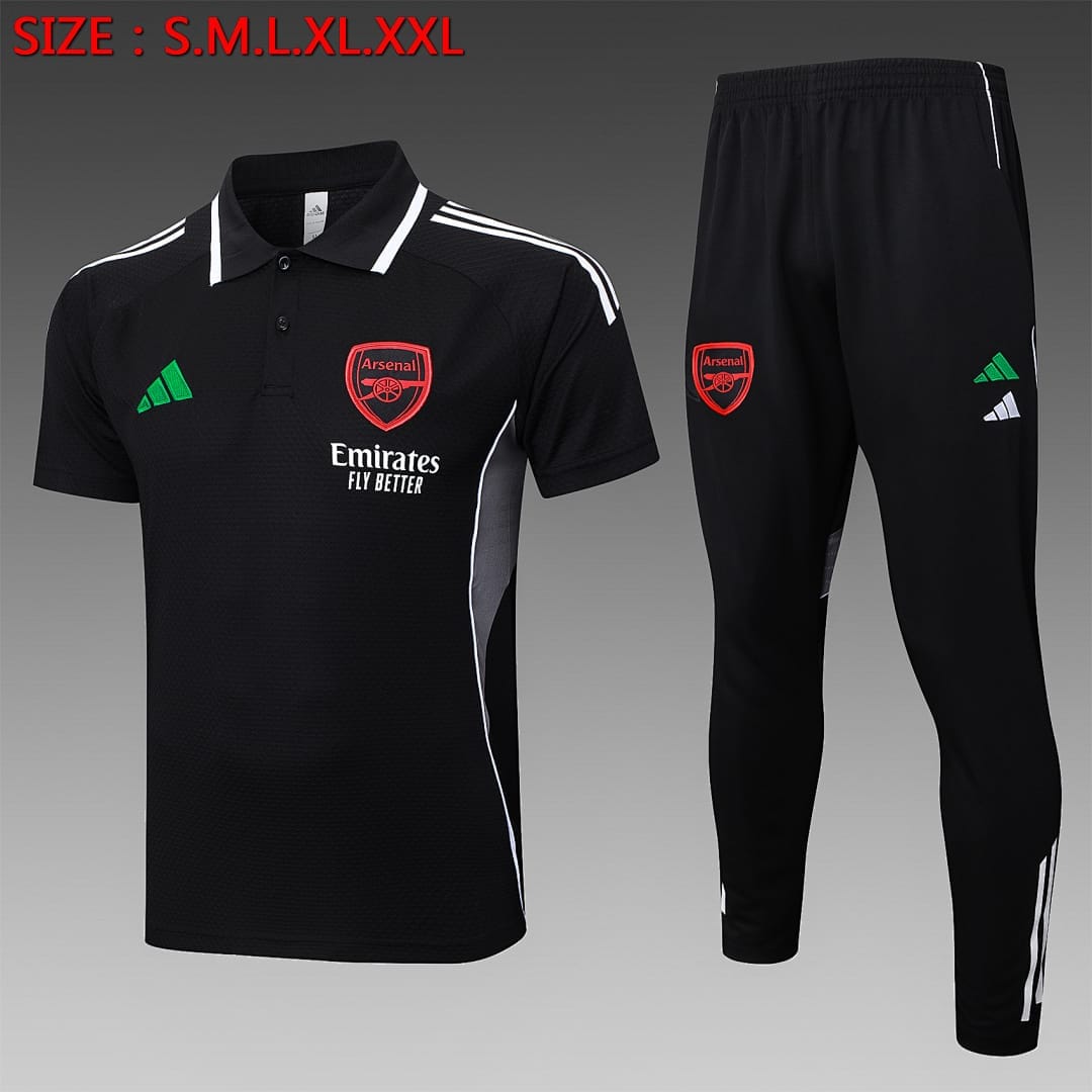 Arsenal 25/26 Polo · Negro