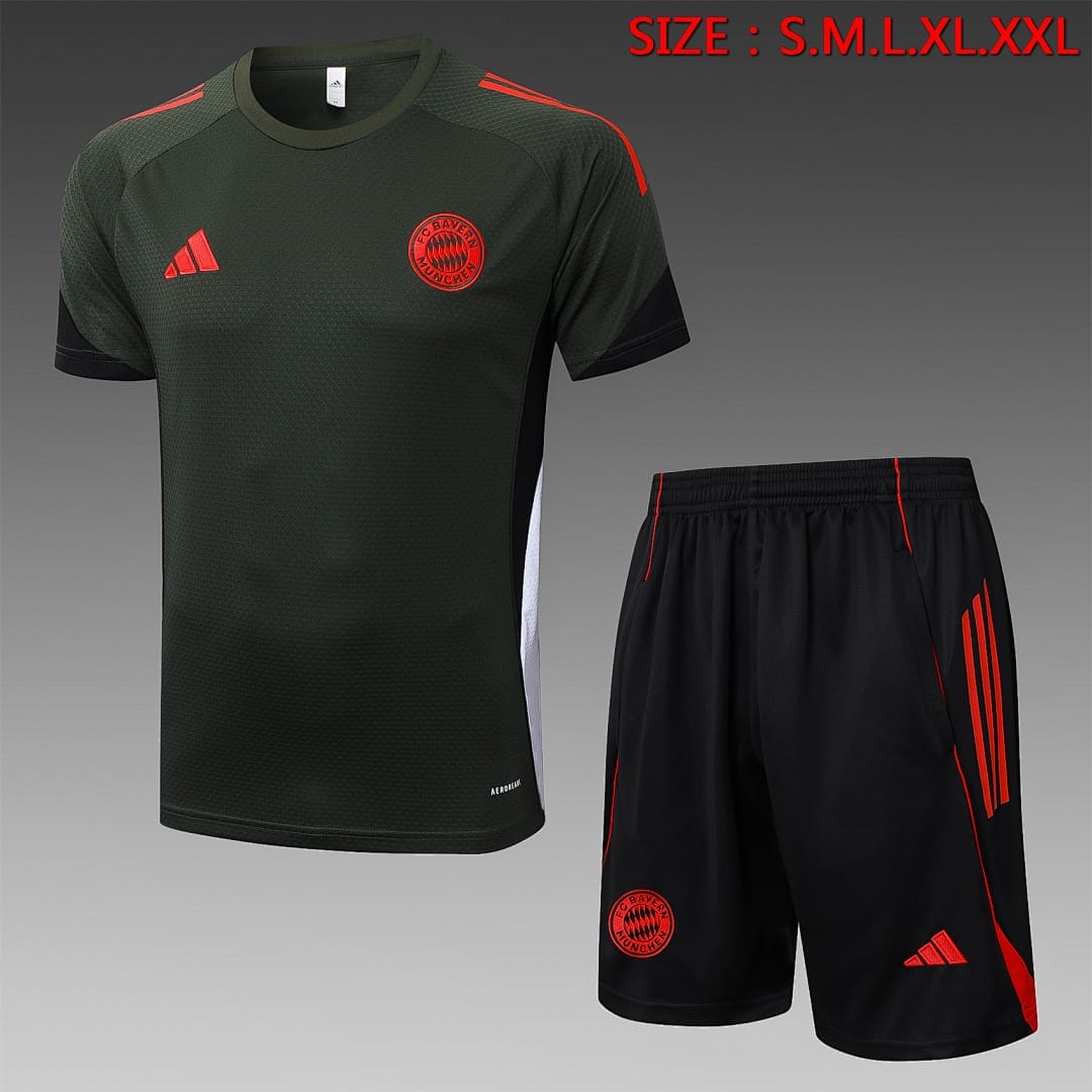 Bayern Múnich 25/26 Camiseta Entrenamiento · Verde Oscuro
