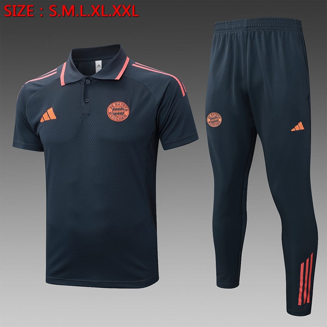 Bayern Múnich 25/26 Polo · Gris Oscuro