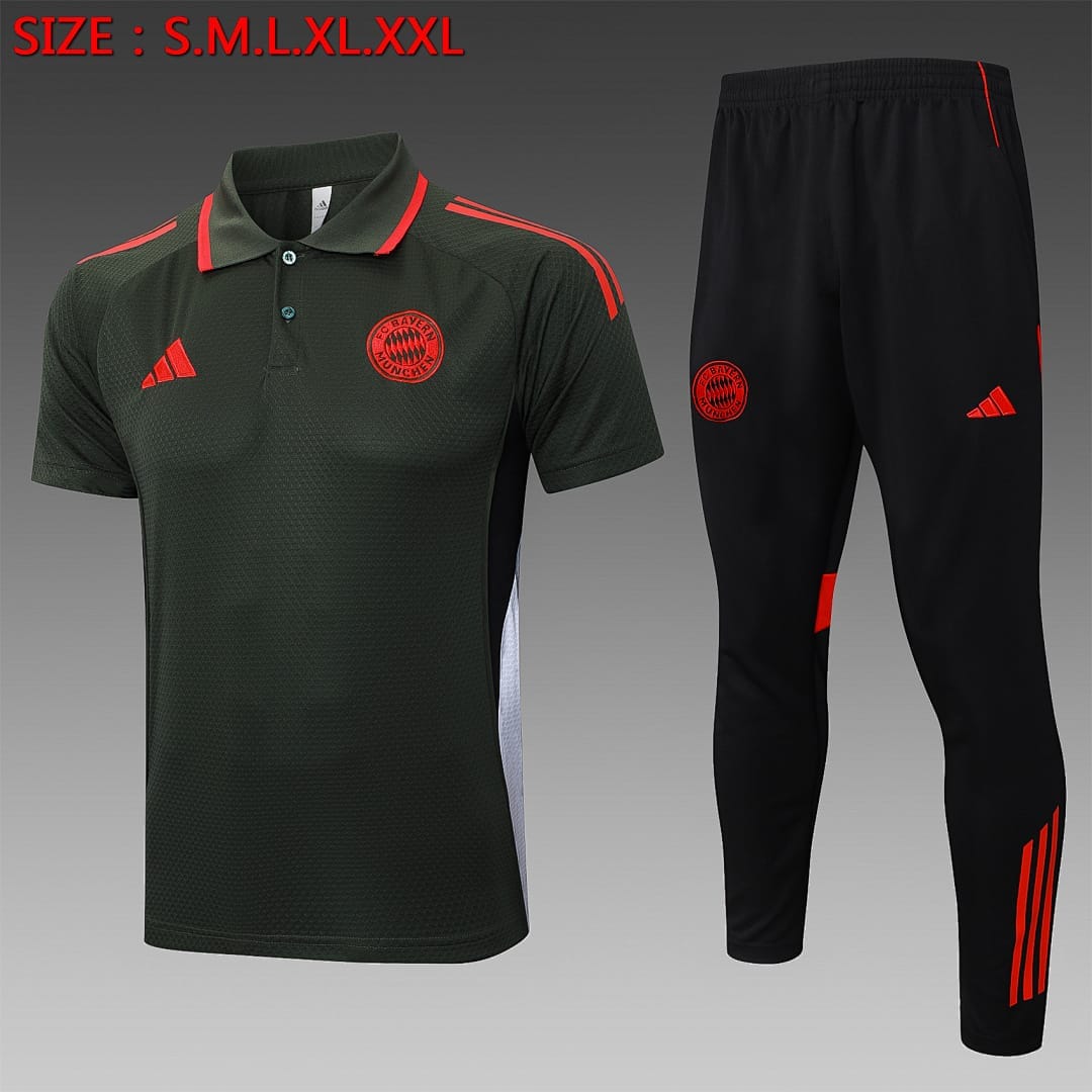 Bayern Múnich 25/26 Polo · Verde Oscuro