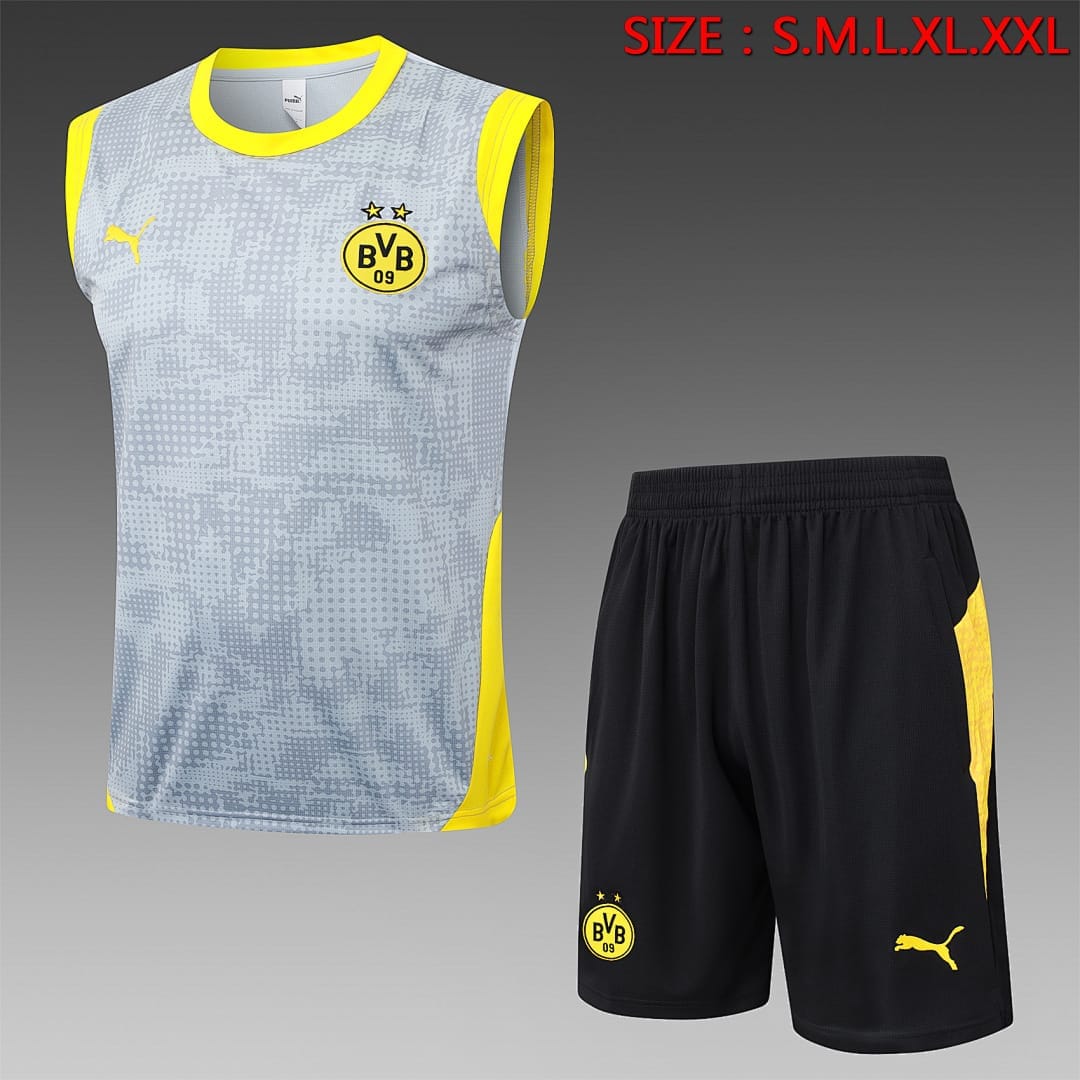 Borussia Dortmund 25/26 Chaleco · Gris Claro