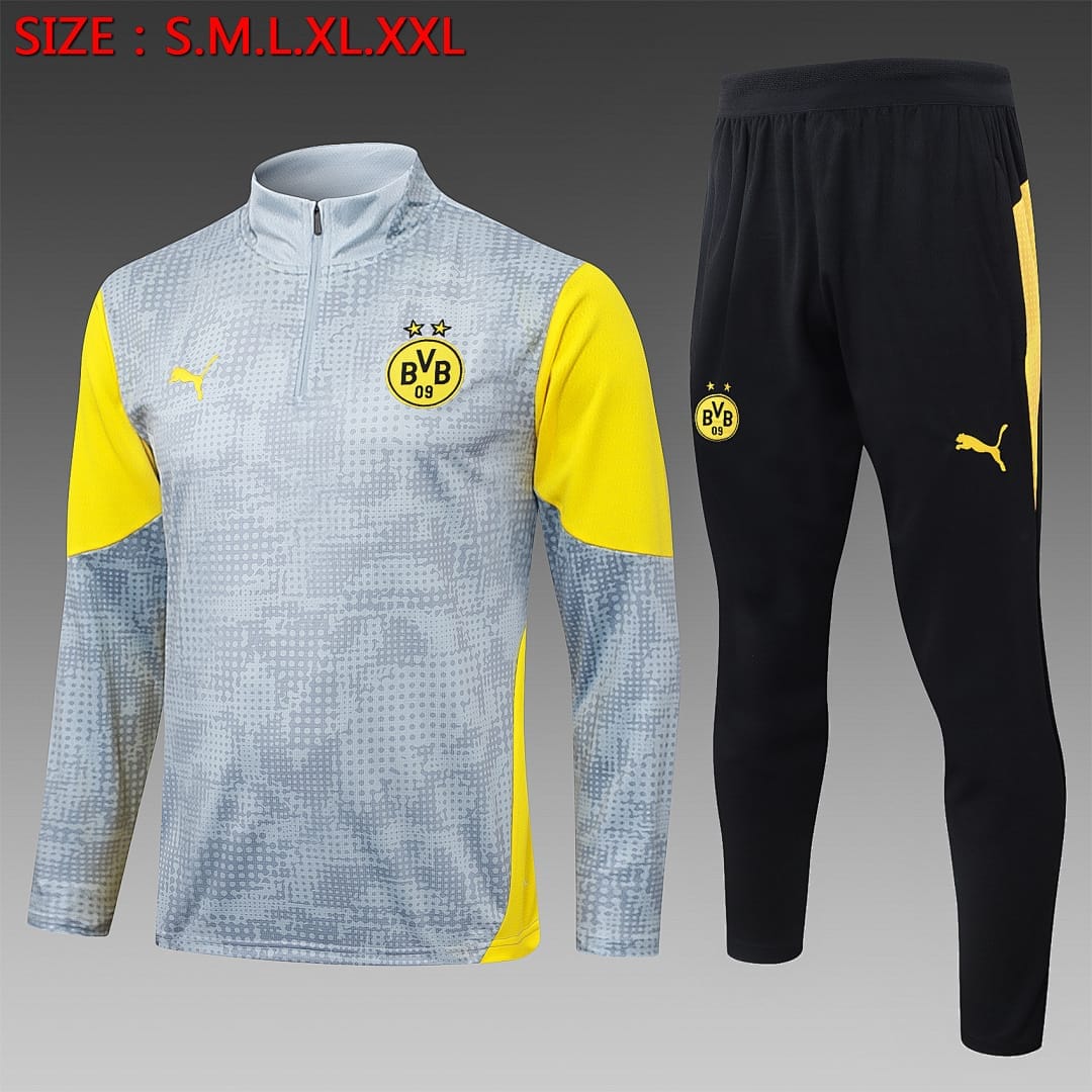 Borussia Dortmund 25/26 Sudadera · Gris Claro