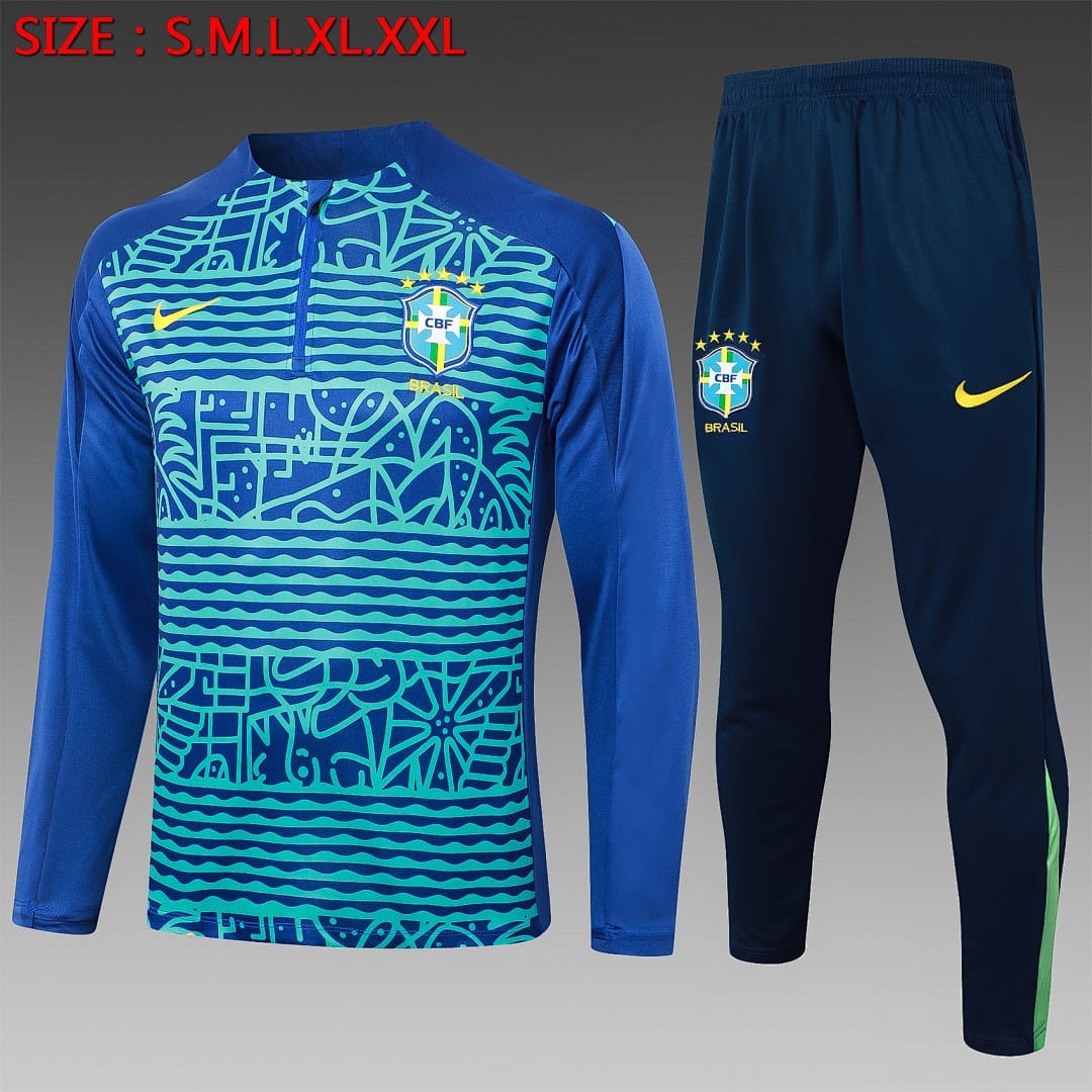 Brasil 24/25 Sudadera · Azul Rey