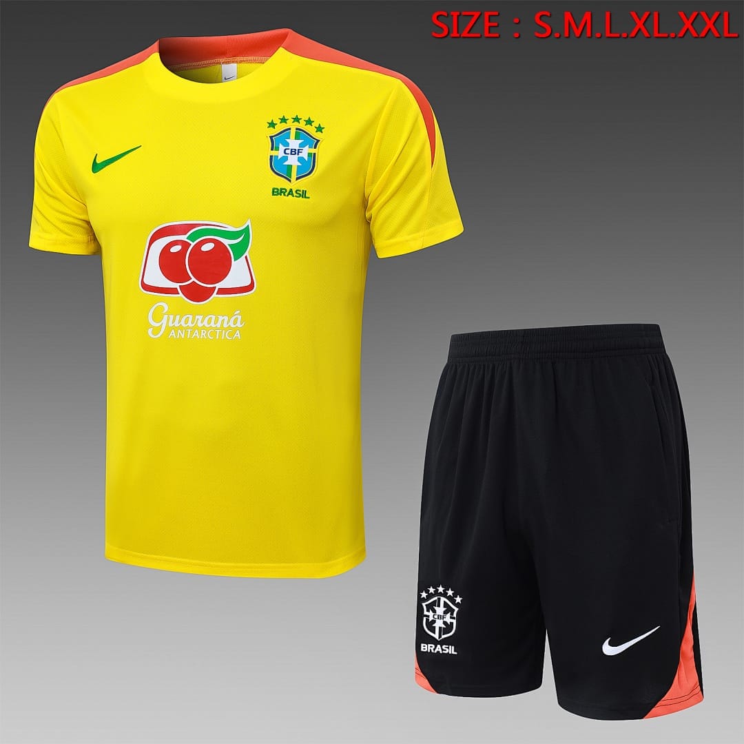 Brasil 25/26 Camiseta Entrenamiento · Amarillo
