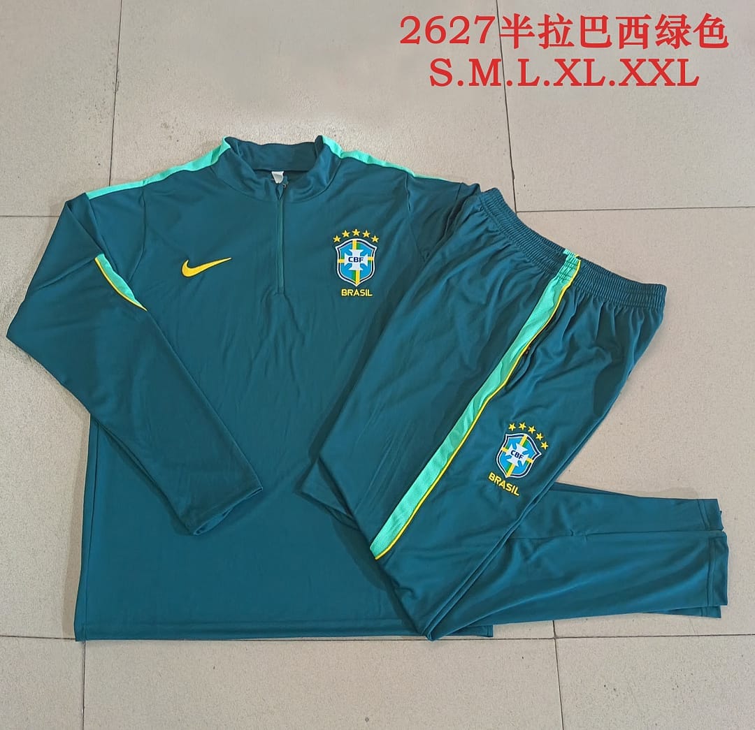 Brasil 26/27 Sudadera · Verde Oscuro