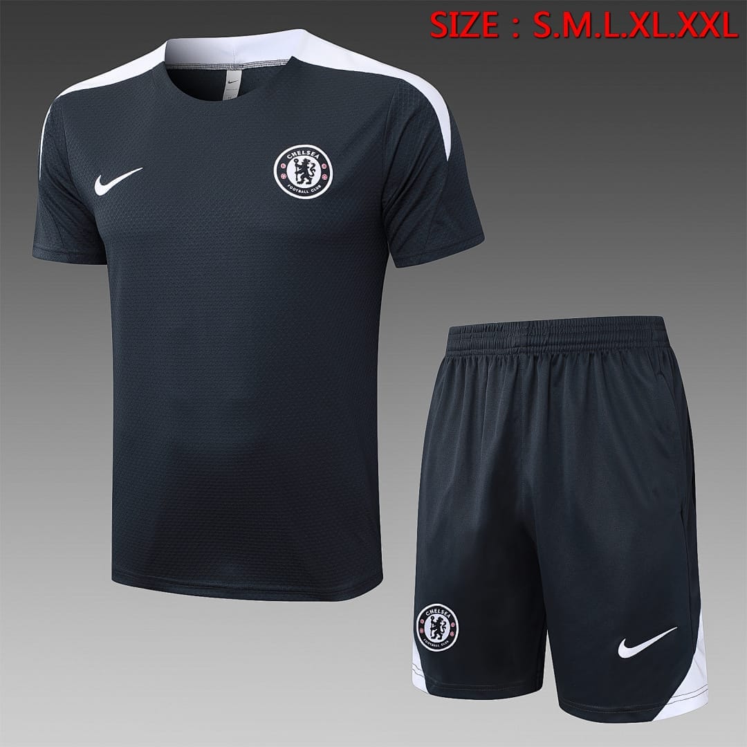Chelsea 25/26 Camiseta Entrenamiento · Gris Oscuro
