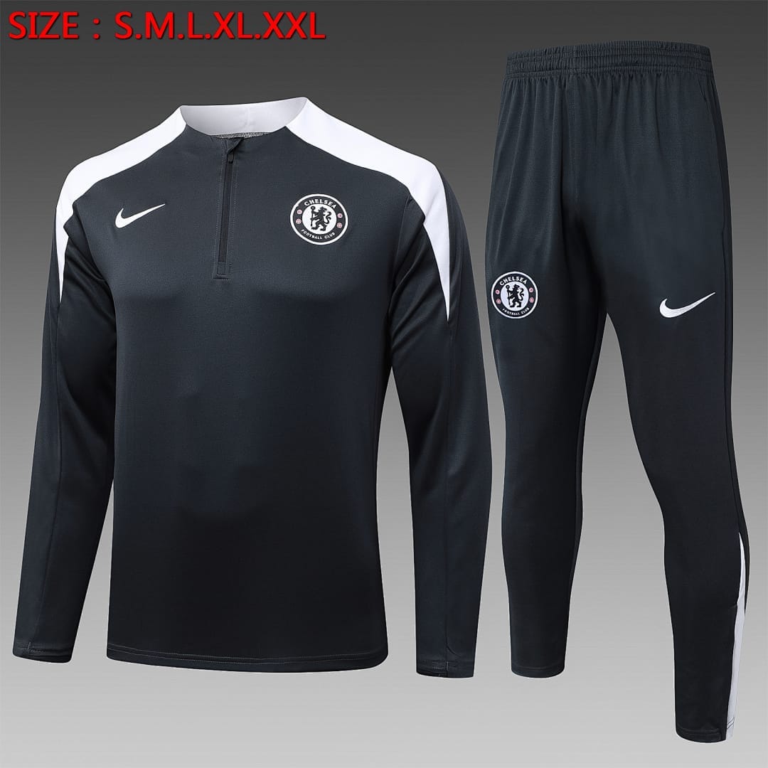 Chelsea 25/26 Sudadera · Gris Oscuro