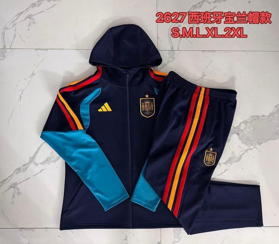 España 26/27 Chaqueta con Capucha · Azul Rey
