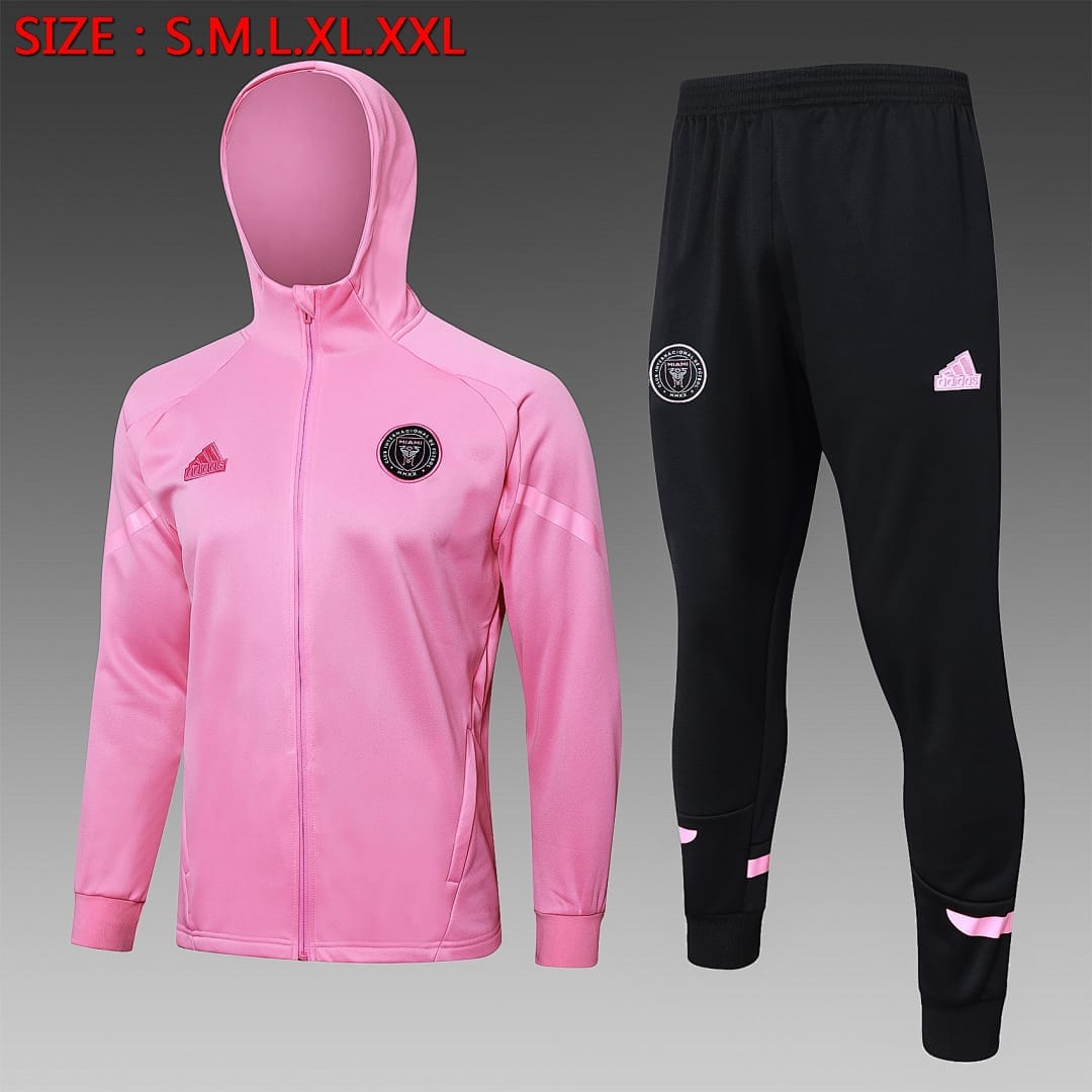 Inter Miami 24/25 Chaqueta con Capucha · Rosado