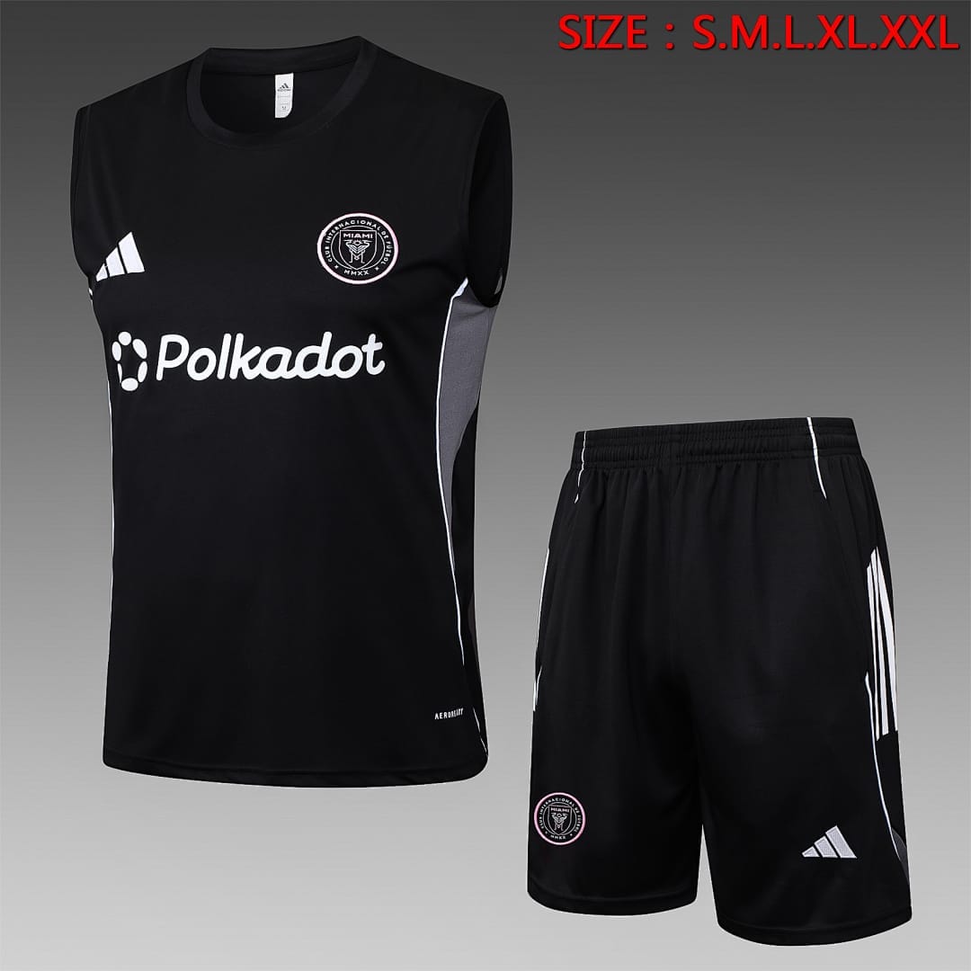 Inter Miami 25/26 Chaleco · Negro