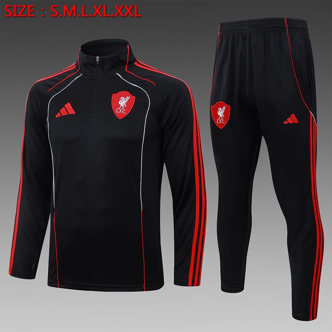 Liverpool 25/26 Sudadera · Negro