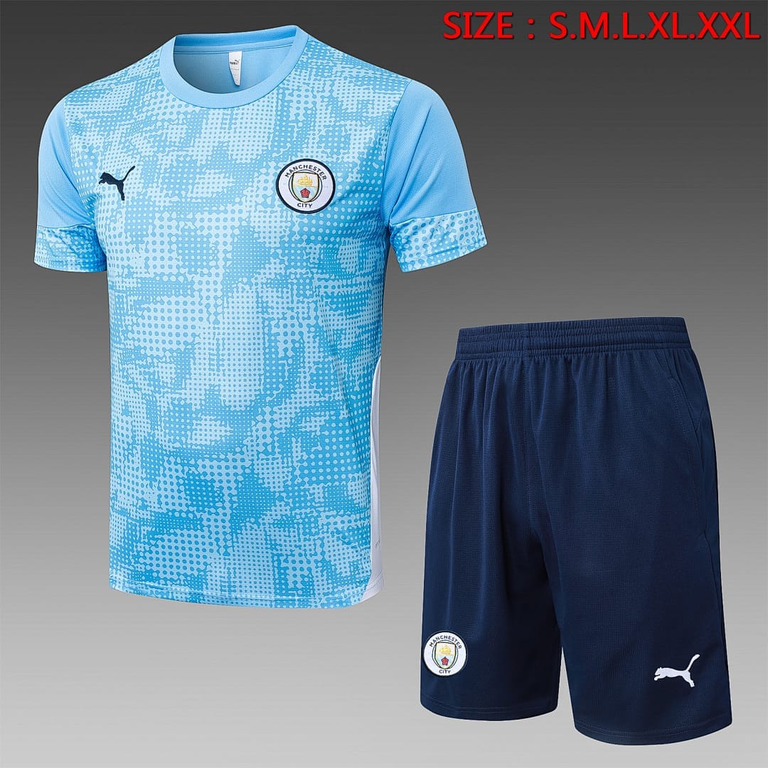 Manchester City 25/26 Camiseta Entrenamiento · Celeste