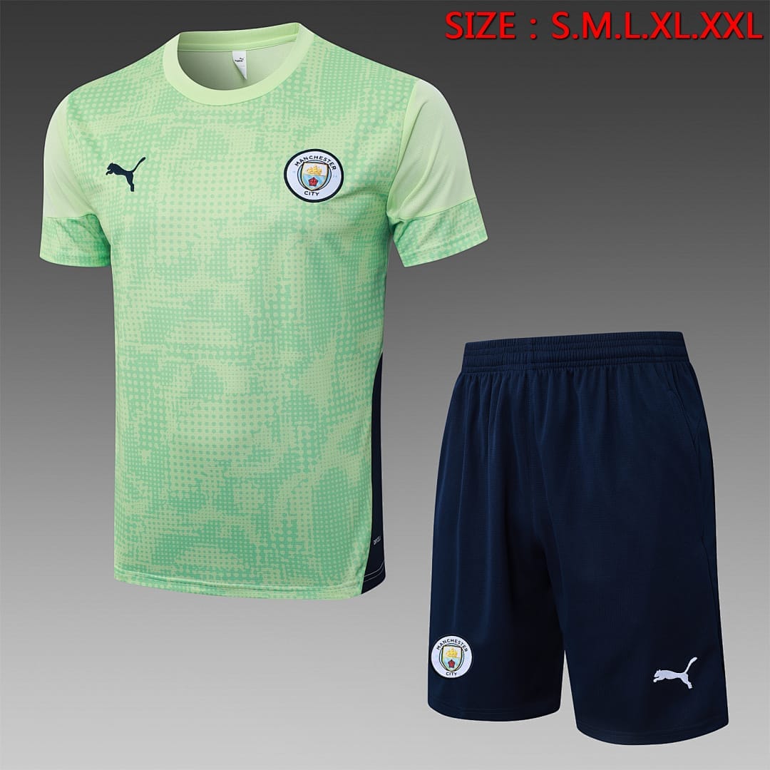 Manchester City 25/26 Camiseta Entrenamiento · Verde Claro