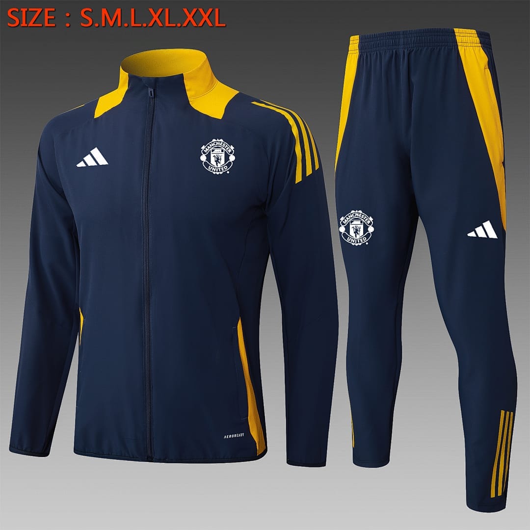 Manchester United 24/25 Chaqueta · Azul Rey