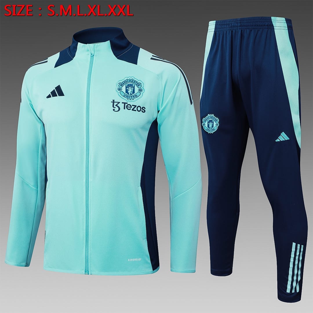 Manchester United 24/25 Chaqueta · Verde Claro