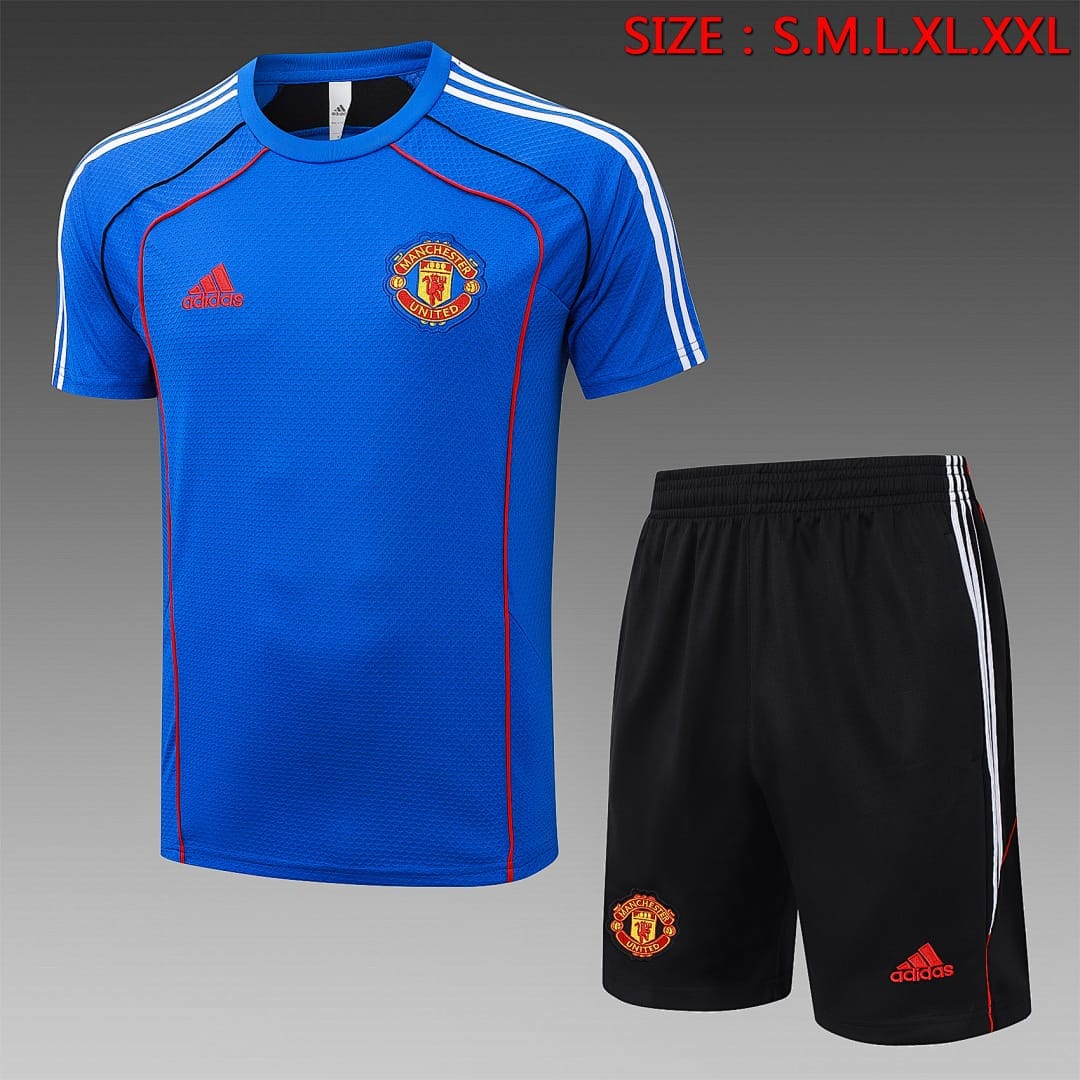 Manchester United 25/26 Camiseta Entrenamiento · Azul