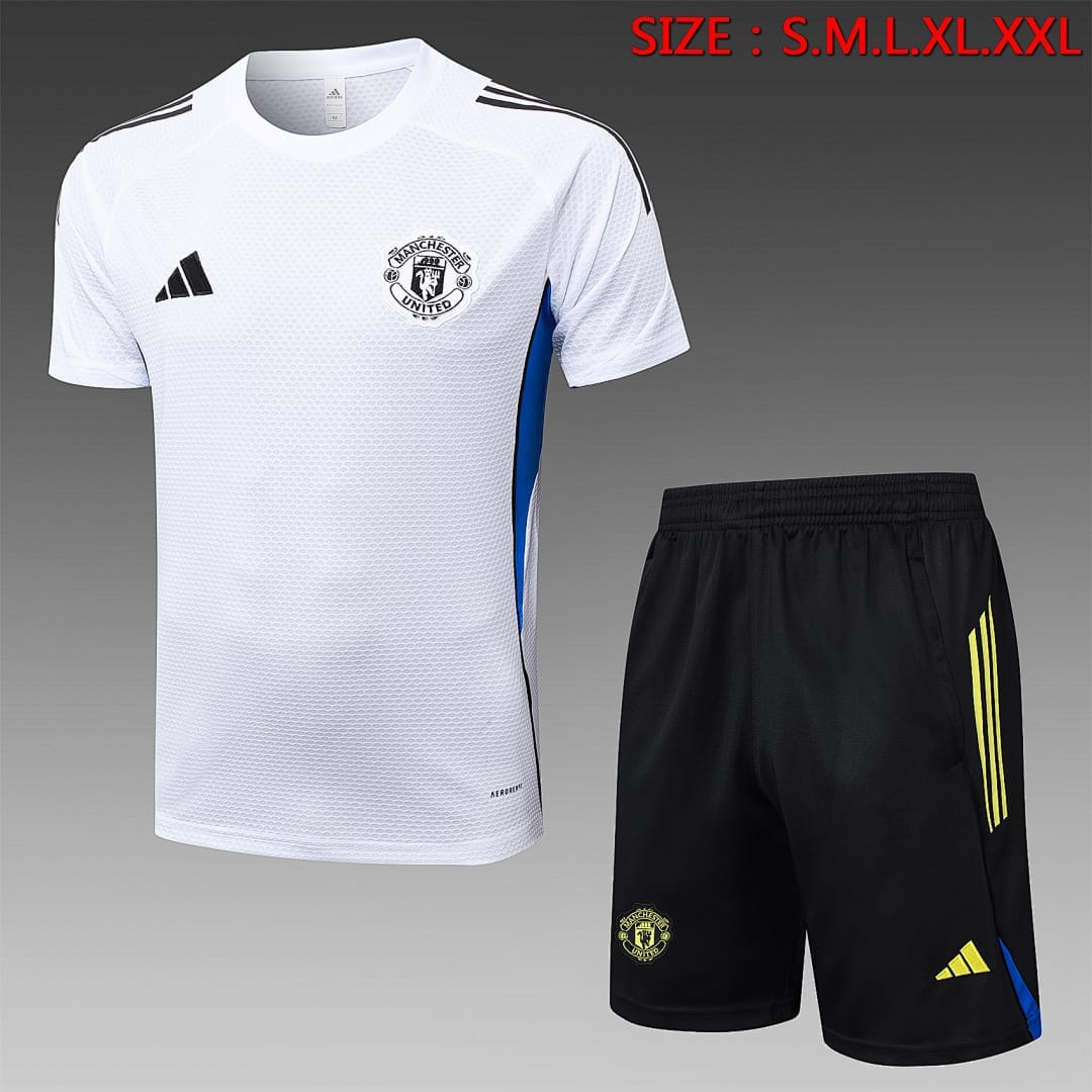 Manchester United 25/26 Camiseta Entrenamiento · Blanco