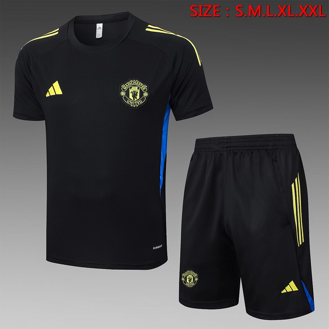 Manchester United 25/26 Camiseta Entrenamiento · Negro