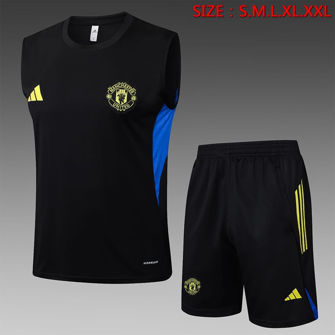 Manchester United 25/26 Chaleco · Negro