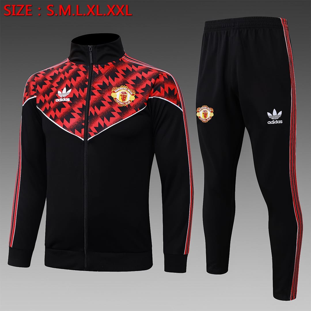 Manchester United 25/26 Chaqueta · Negro