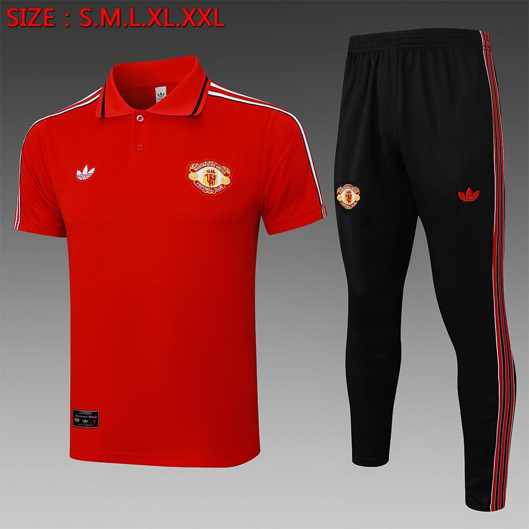 Manchester United 25/26 Polo · Rojo
