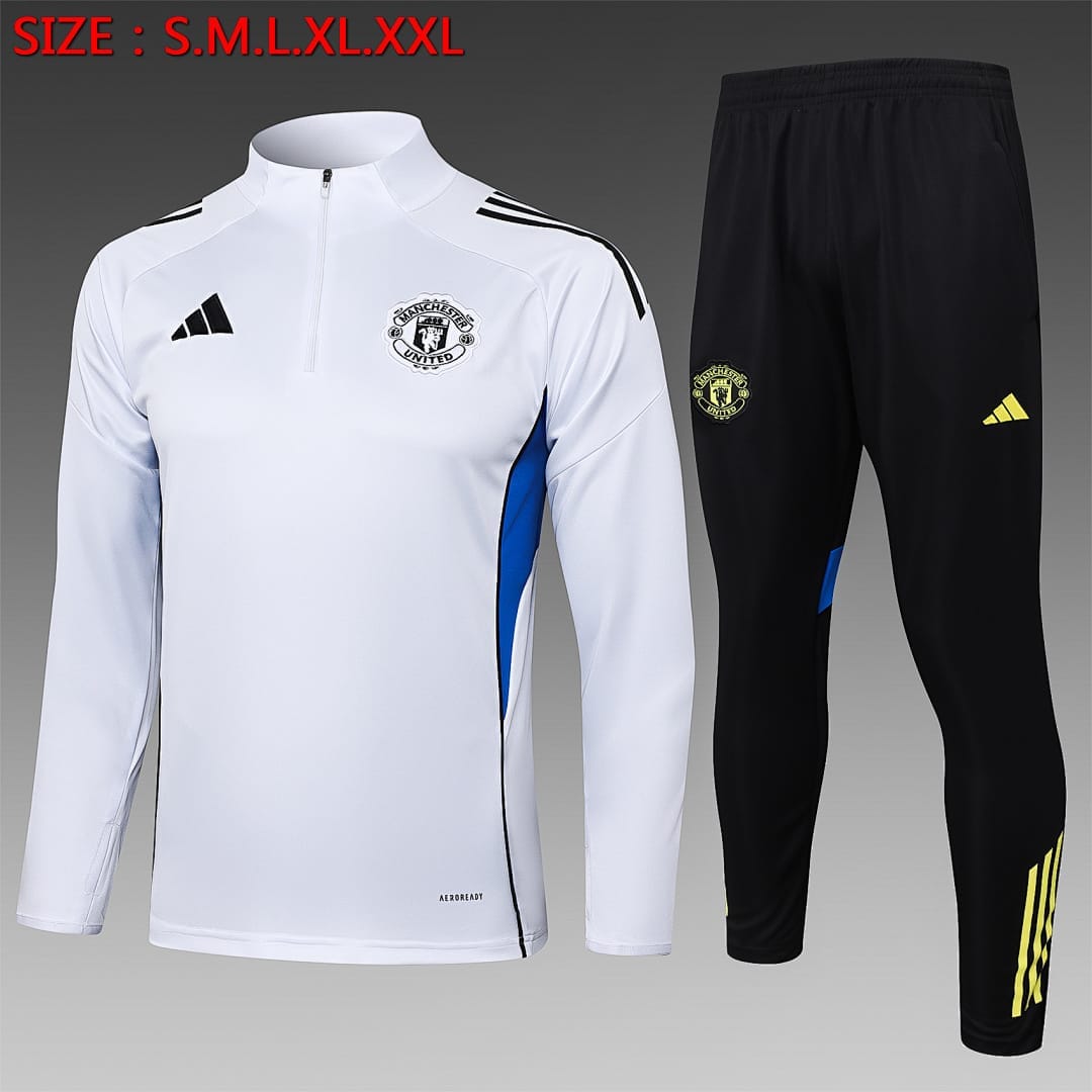 Manchester United 25/26 Sudadera · Blanco