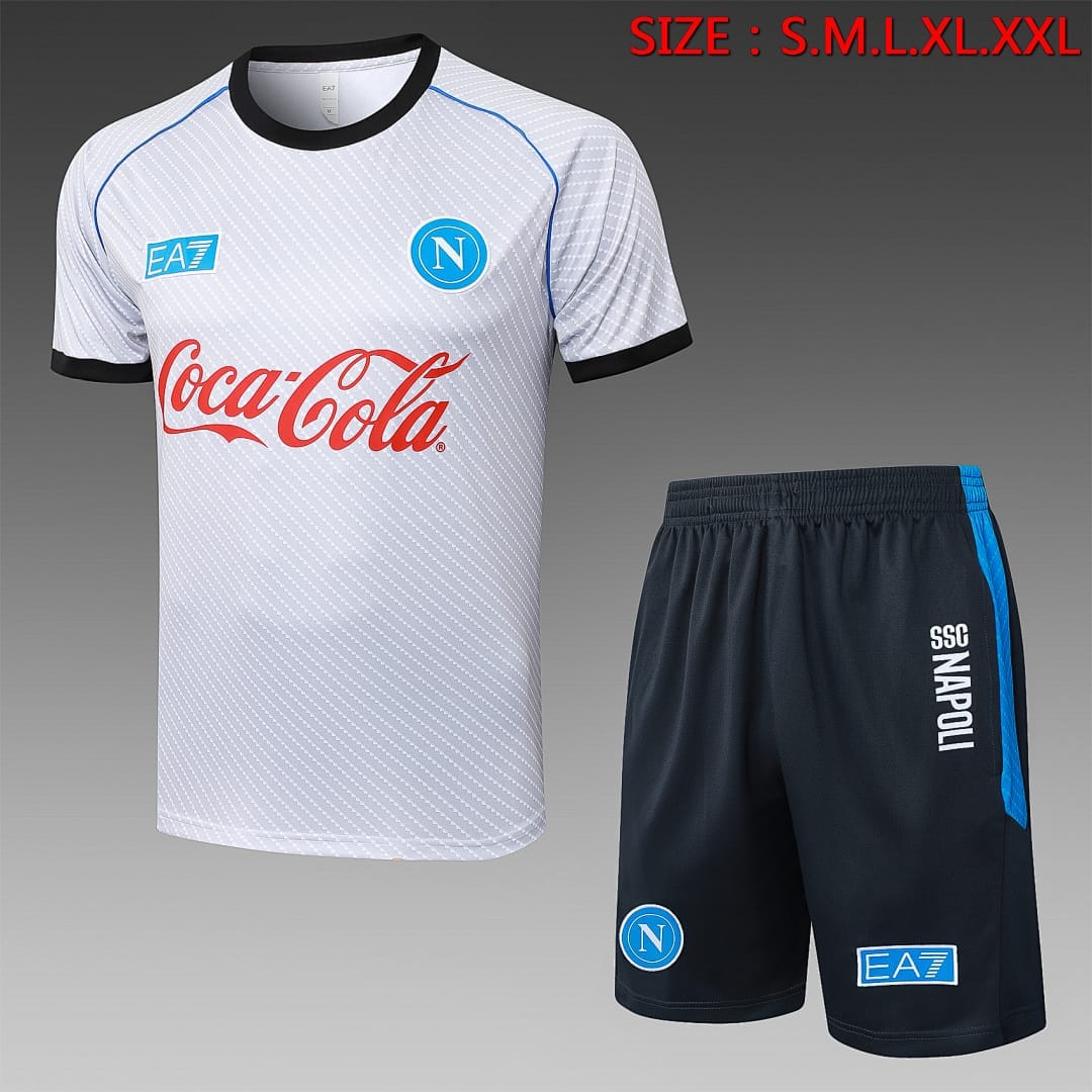 Napoli 25/26 Camiseta Entrenamiento · Gris Claro