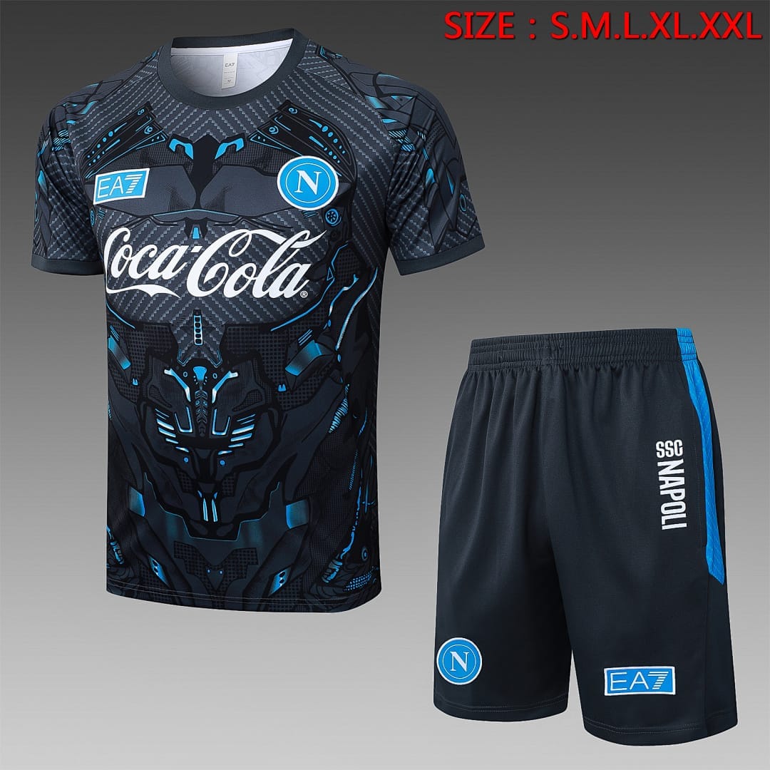 Napoli 25/26 Camiseta Entrenamiento · Gris Oscuro