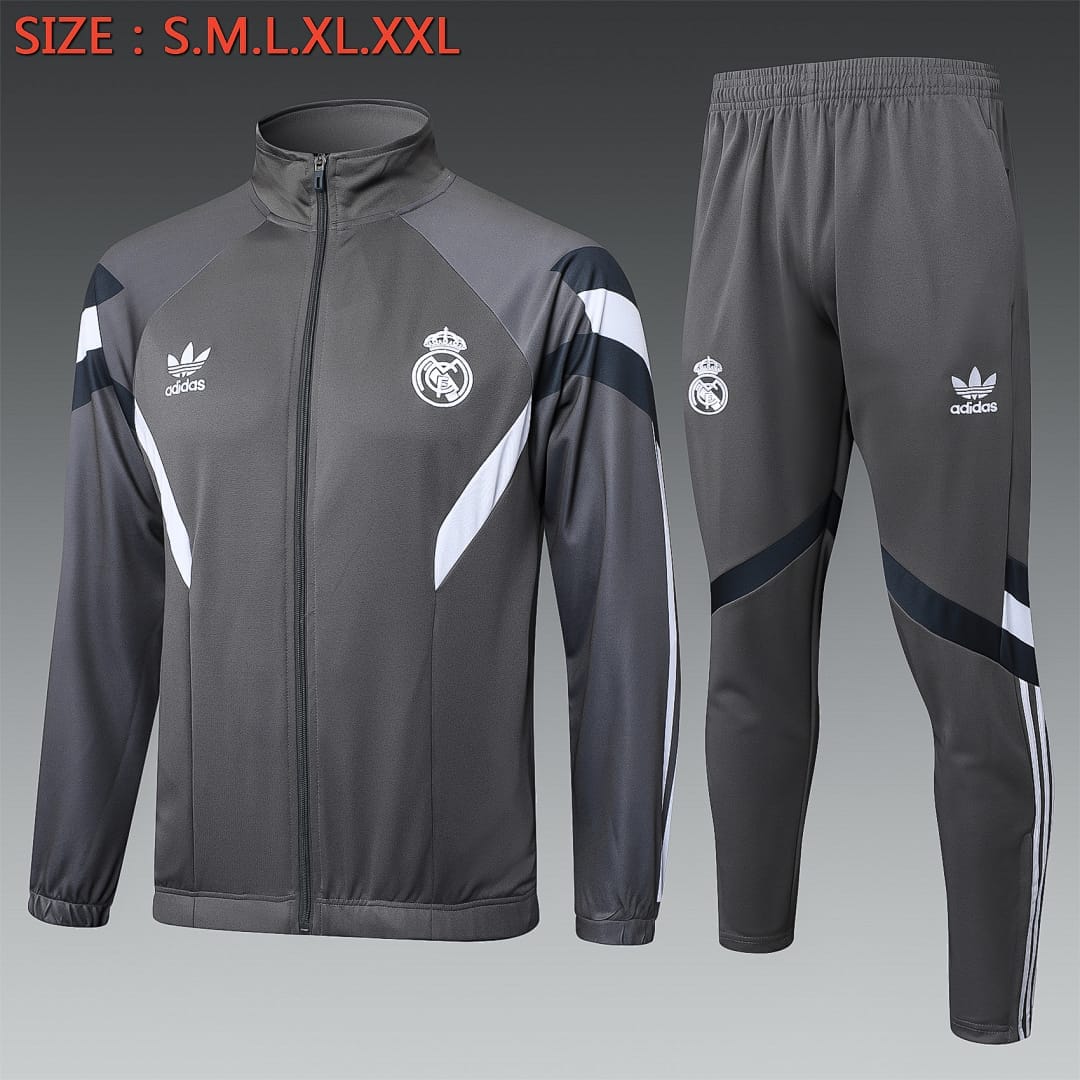 Real Madrid 24/25 Chaqueta · Gris Oscuro