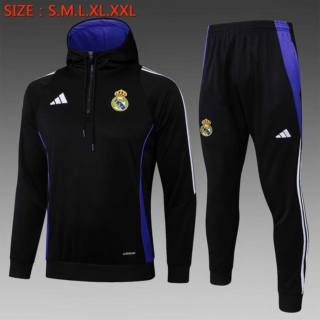 Real Madrid 24/25 Sudadera · Negro