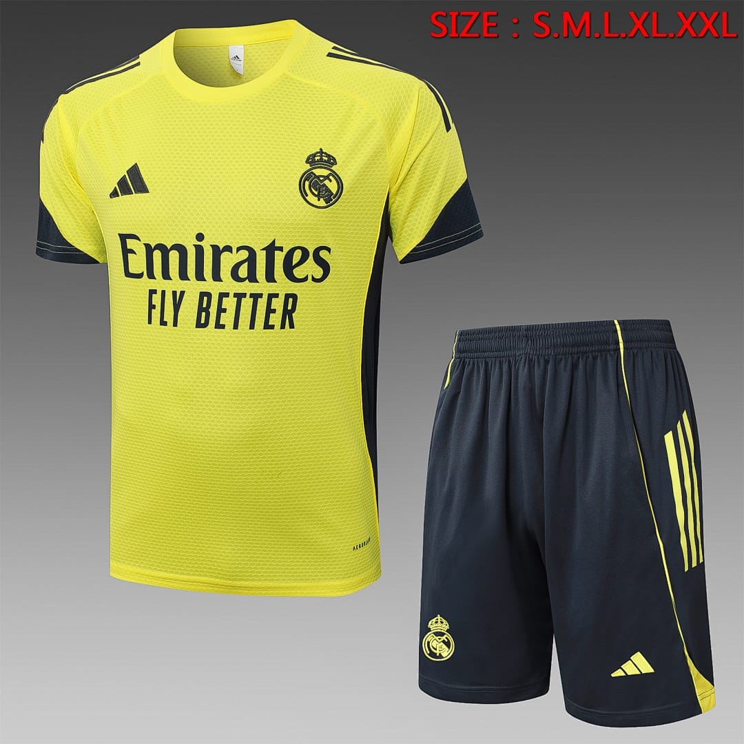 Real Madrid 25/26 Camiseta Entrenamiento · Amarillo