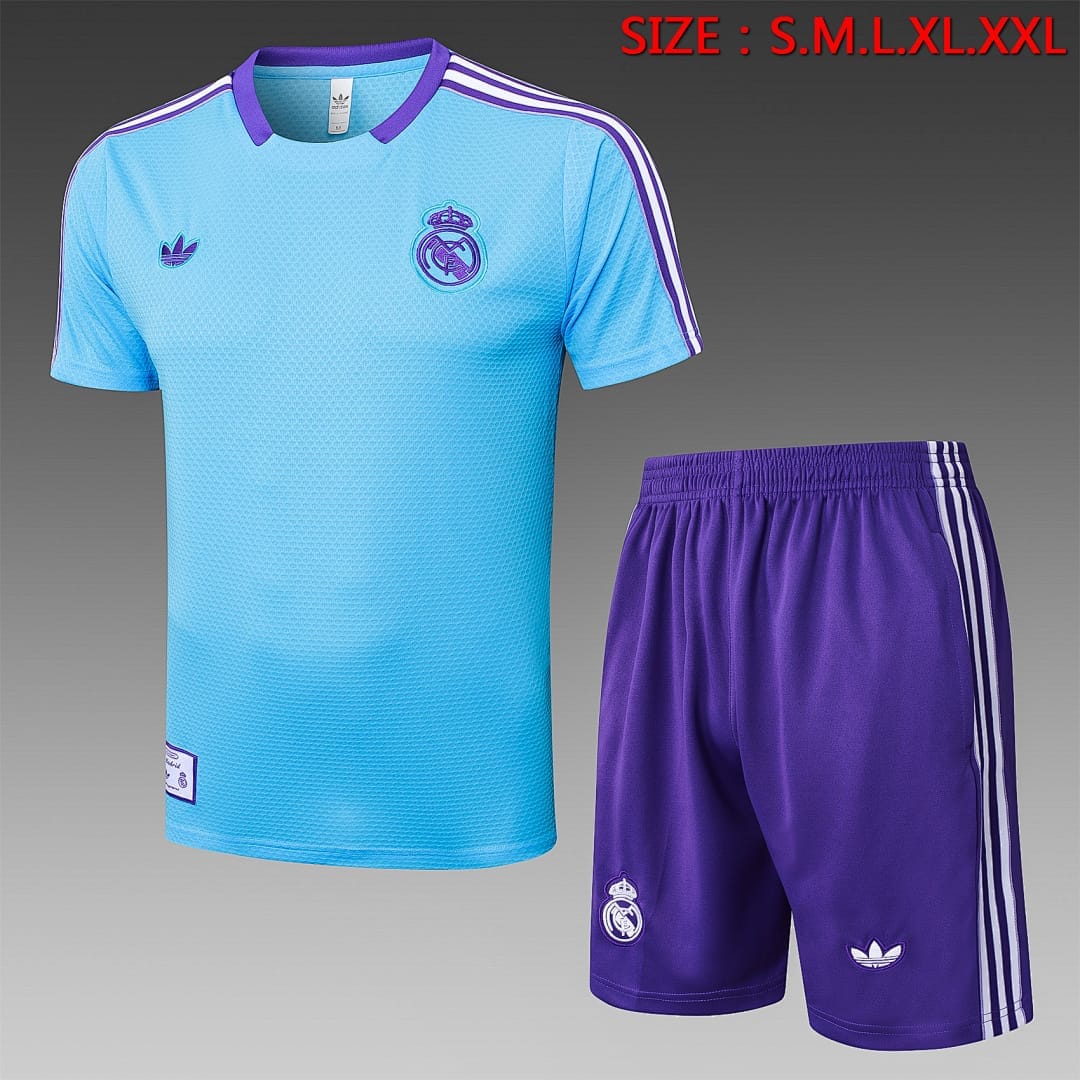 Real Madrid 25/26 Camiseta Entrenamiento · Celeste