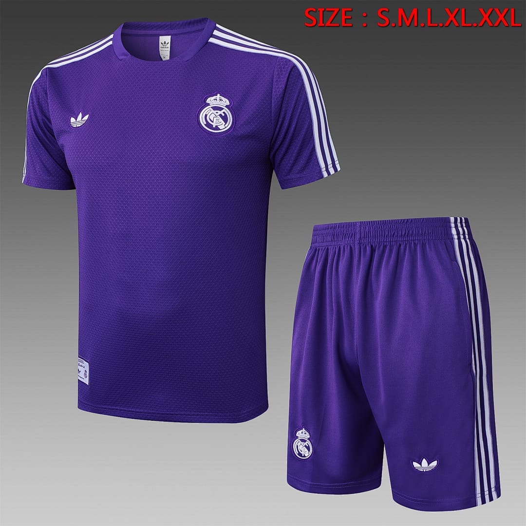 Real Madrid 25/26 Camiseta Entrenamiento · Morado